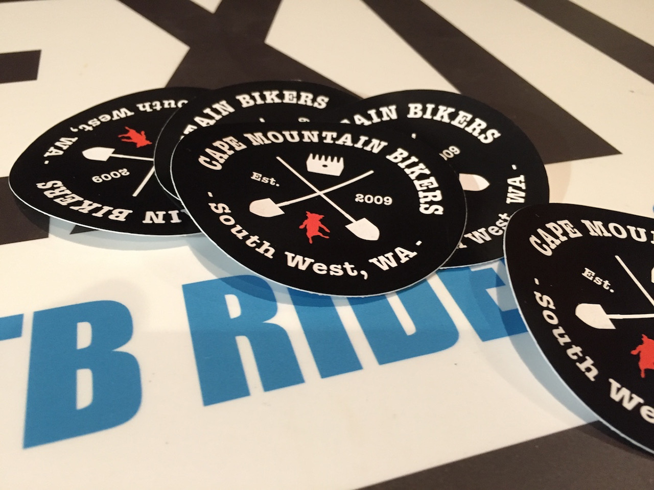 Cape Mountain Bikers assorted stickers