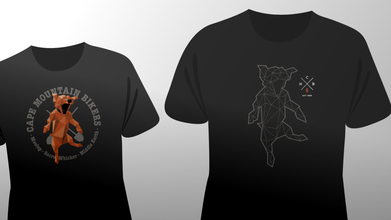 Cape Mountain Bikers t-shirt designs